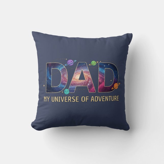 Galaxy Dad Universe Adventure Kudde (Framsida)