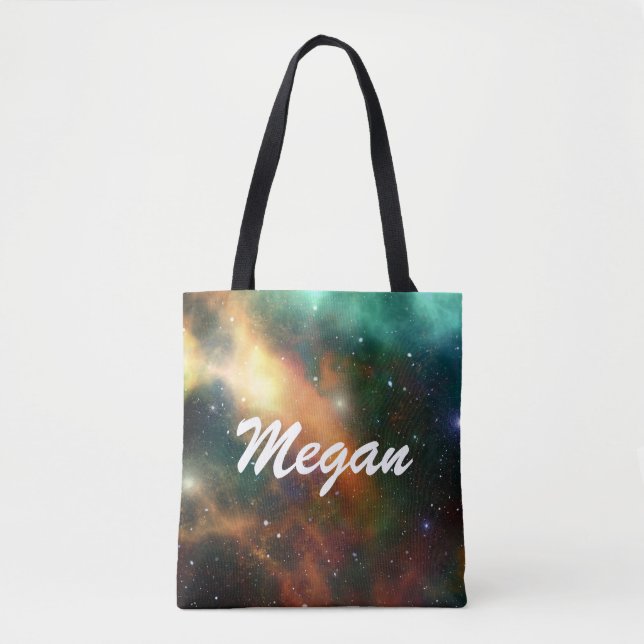 Galaxy Design Tote Bag Tygkasse (Framsida)
