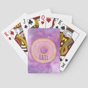 Galaxy Donut-uppspelningskort eget namn Casinokort