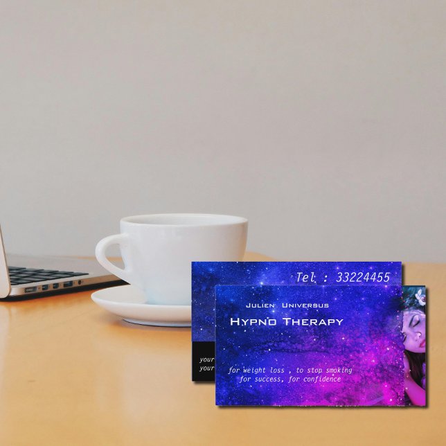 Galaxy Dream för hypnoterapeuter Affärskort Visitkort (Skapare uppladdad)