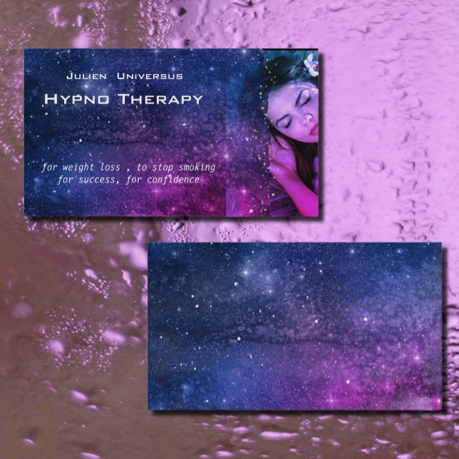 Galaxy Dream för hypnoterapeuter no2 Affärskort Visitkort (Skapare uppladdad)