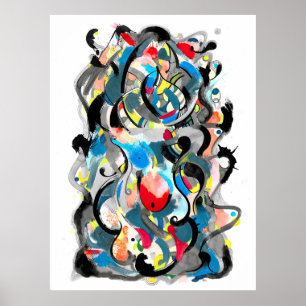 Galaxy-drömmålning Poster