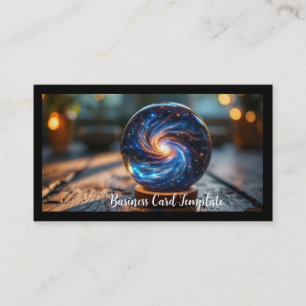 Galaxy Energy Healing Crystal Boll Visitkort