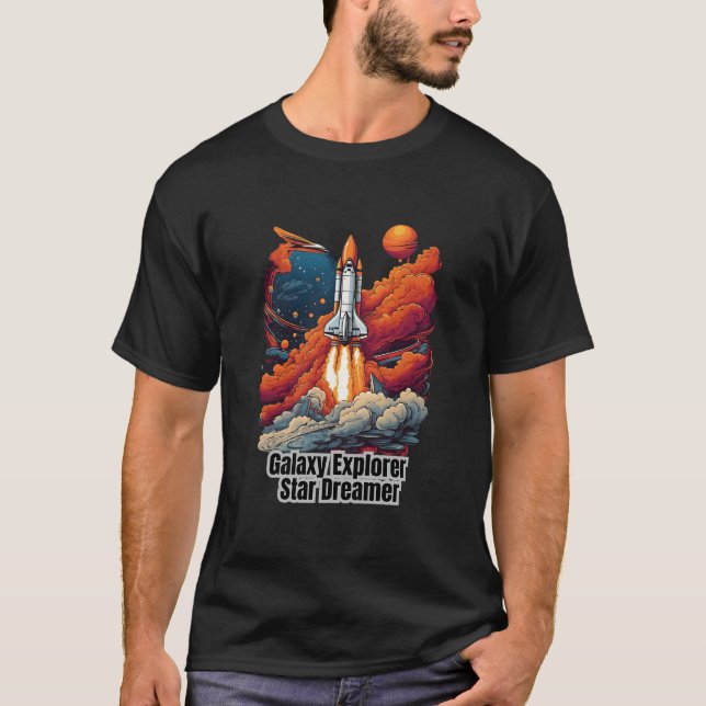 Galaxy Explorer, Star Dreamer - Space T-shirt (Framsida)