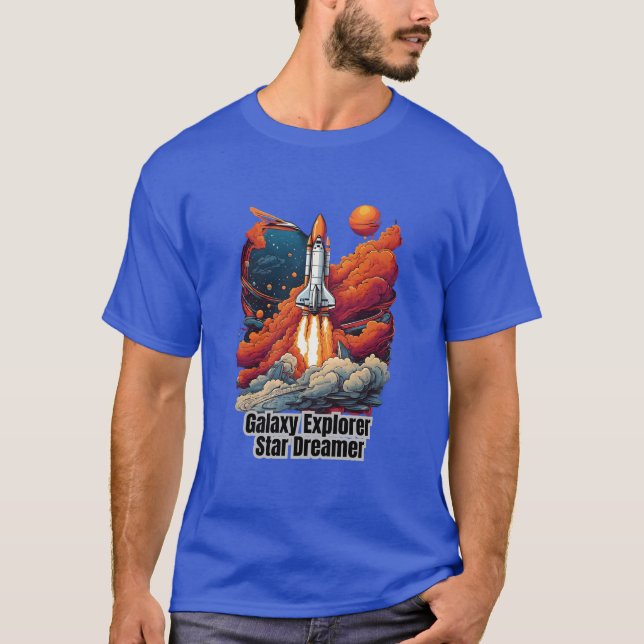 Galaxy Explorer, Star Dreamer - Space T-shirt (Framsida)
