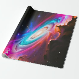 Galaxy Fantasy Födelsedagspresent Omslags Papper Presentpapper
