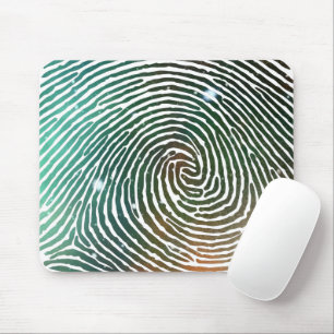Galaxy Fingerprint Mönster Musmatta
