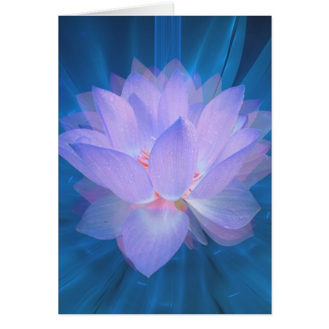 Galaxy Flower Hälsningskort (Framsidan)