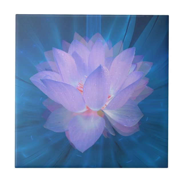 Galaxy Flower Kakelplatta (Framsidan)