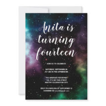 Galaxy Födelsedagsfest Tonåringar 14 Kosmiskt rymd