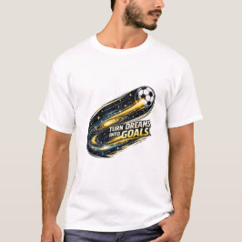 Galaxy fotboll | Förvandla Drömmar Till Mål Design T Shirt