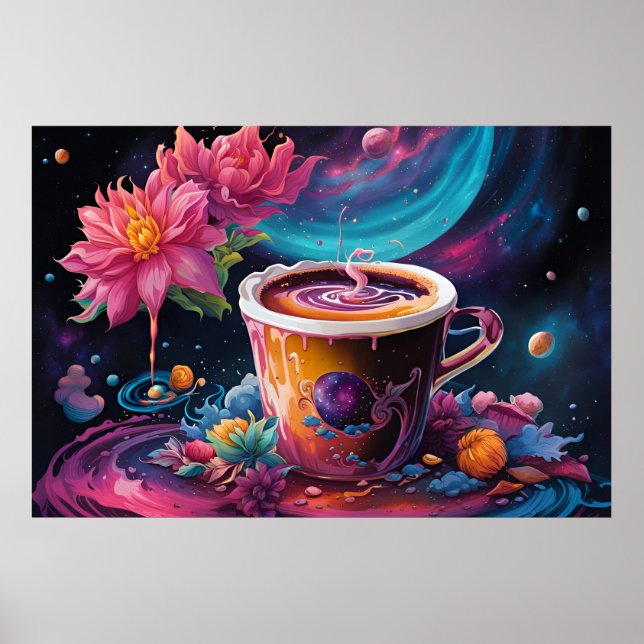 Galaxy Garden Coffee Poster (Framsidan)