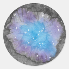 Galaxy Geode Stickers Runt Klistermärke