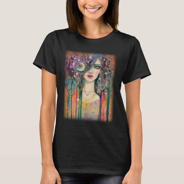 Galaxy Girl mode t-shirt by Molly Harrison (Framsida)