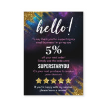 Galaxy Glitter Black Guld Rabatt Marknadsföring ko