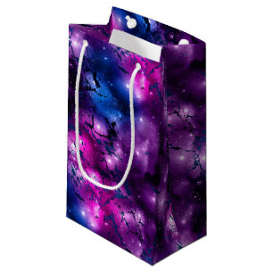 Galaxy Glow Kosmiblått Lila och Rosa Marble