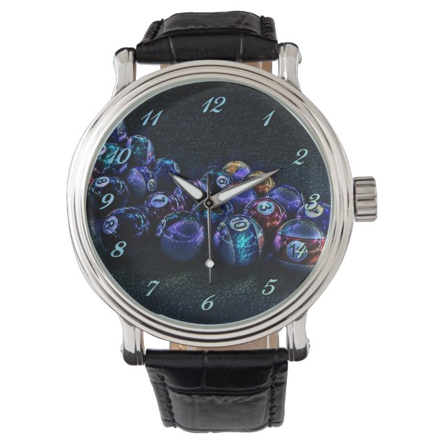 Galaxy Gnistra Billiards Wrist Watch Armbandsur (Framsida)