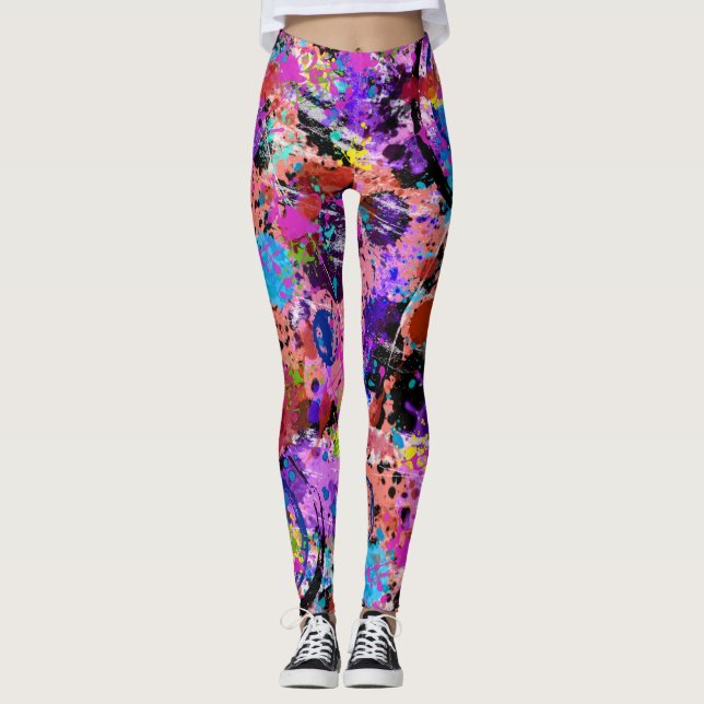 Galaxy Graffiti Leggings (Framsida)