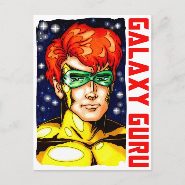 Galaxy Guru Vykort (Framsida)