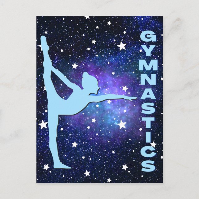 Galaxy Gymnastics Vykort (Framsida)