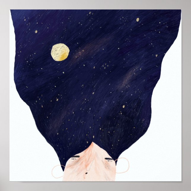 Galaxy Hair Poster (Framsidan)