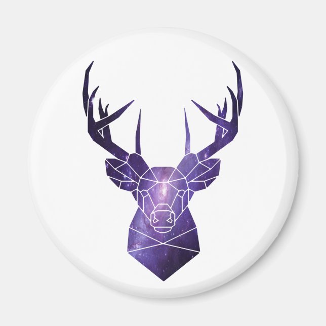 Galaxy hjort T-Shirt Magnet (Framsidan)