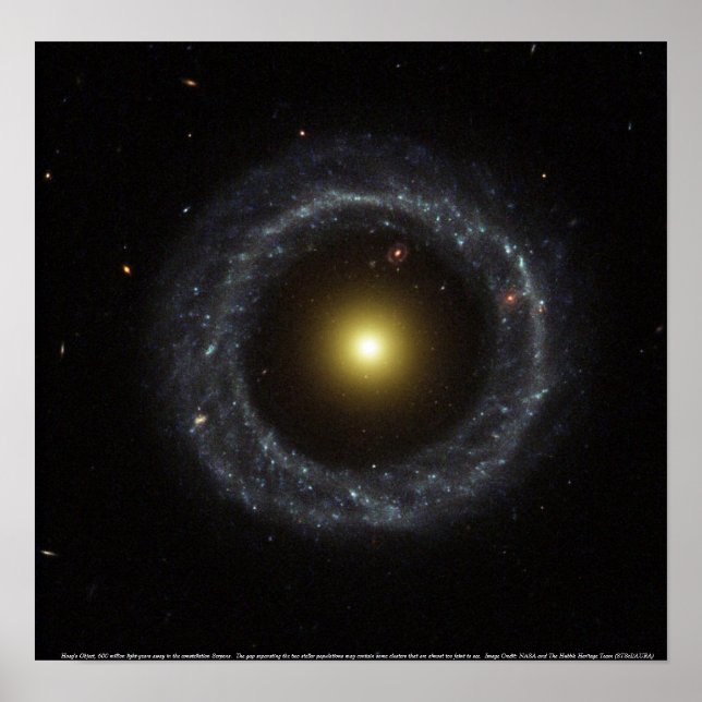 Galaxy Hoag's Object Poster (Framsidan)