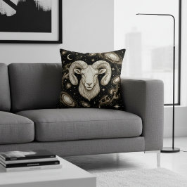 Galaxy Home Decor Aries Zodiac Celestial Kudde