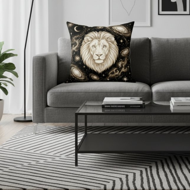 Galaxy Home Decor Leo Zodiac Celestial Kudde (Skapare uppladdad)