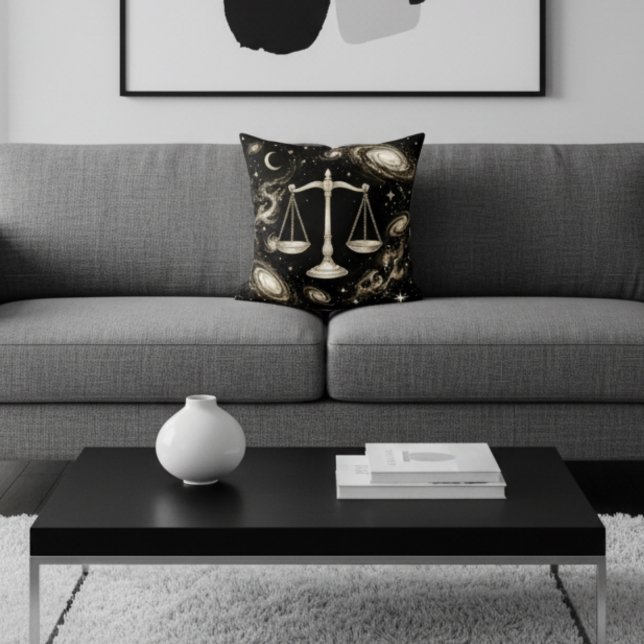 Galaxy Home Decor Libra Zodiac Celestial Kudde (Skapare uppladdad)