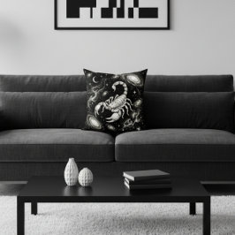 Galaxy Home Decor Scorpio Zodiac Celestial Kudde