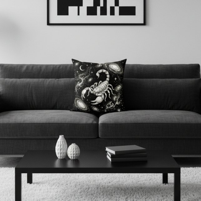 Galaxy Home Decor Scorpio Zodiac Celestial Kudde (Skapare uppladdad)