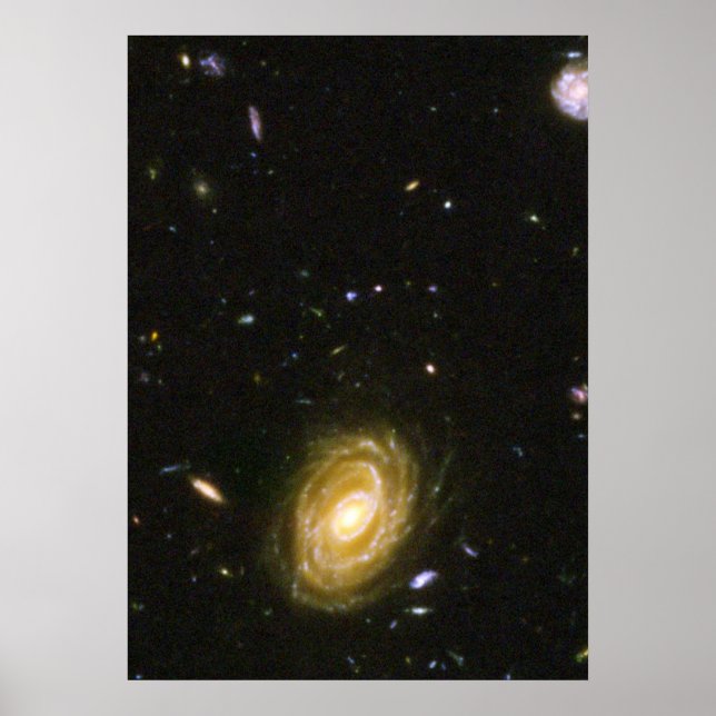 Galaxy HUDF-JD2 från Hubble Ultra Deep Fält Poster (Framsidan)