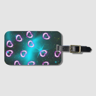 Galaxy i hjärtat bagagebricka