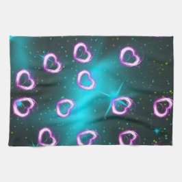 Galaxy i hjärtat kökshandduk