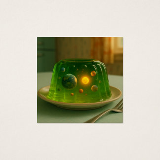 Galaxy in MCM Jell-O Mold Fyrkantigt Visitkort
