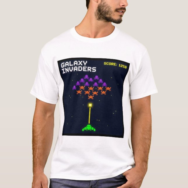 Galaxy Invaders T-Shirt (Framsida)