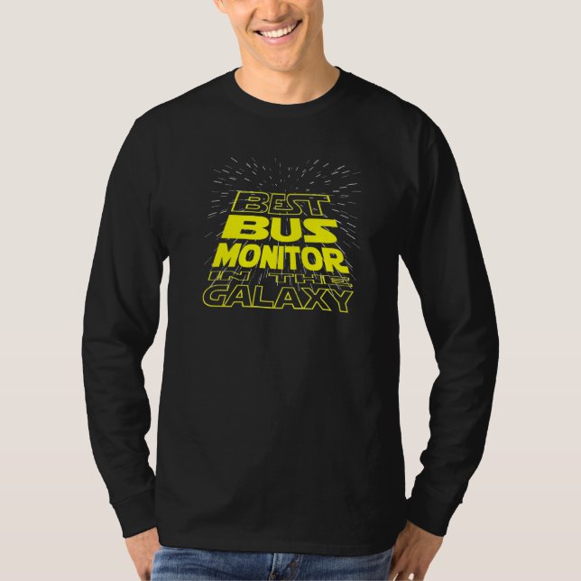 Galaxy-jobb för Coolan Buss Monitor T Shirt (Framsida)