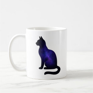 Galaxy Katt Illustration   Kosmisk Nebulosa Kattäl Kaffemugg