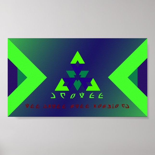 Galaxy Kneall Flagga Poster (Framsidan)