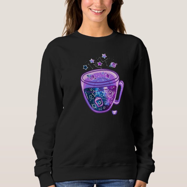 Galaxy Kopp Vaporwave Japanska Kopp av Galaxy Tea T Shirt (Framsida)