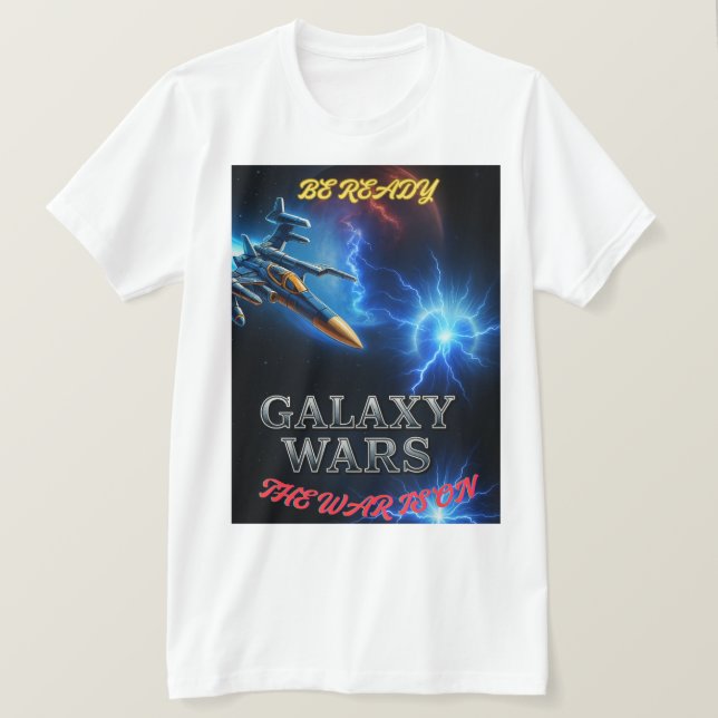 Galaxy krig tema t shirt (Design framsida)