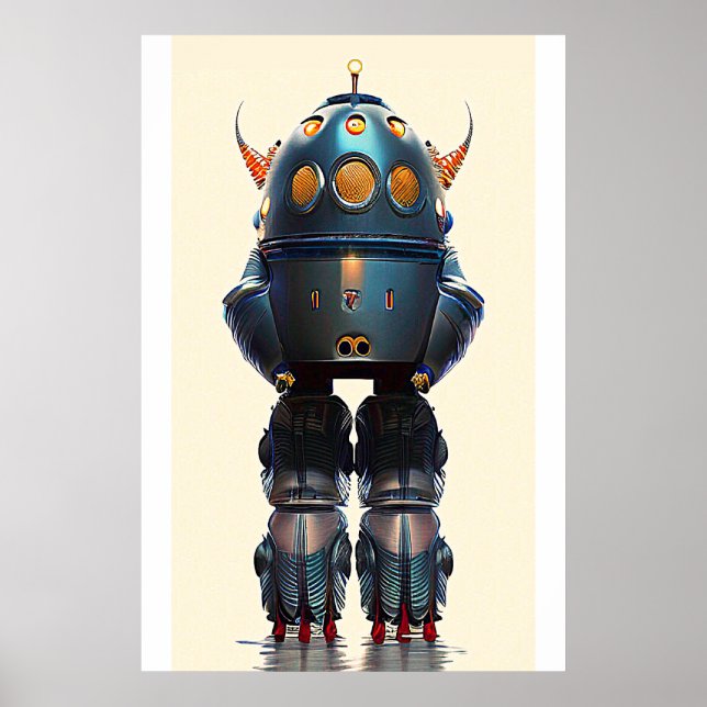 Galaxy Kung Robot B-21 Wombott Poster (Framsidan)