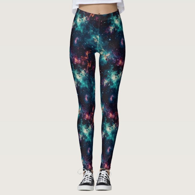 Galaxy Leggings - Utforska Universum i Stil (Framsida)