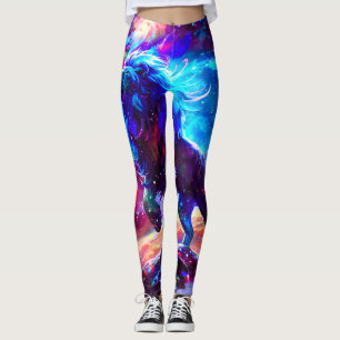 Galaxy Lejon Blue Leggings