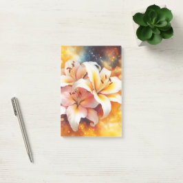 Galaxy Lilies Post it Notes Post-it Block
