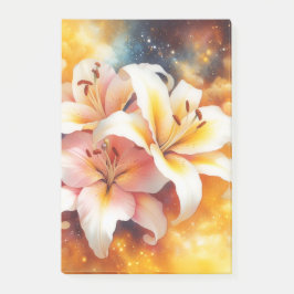 Galaxy Lilies Post it Notes Post-it Block