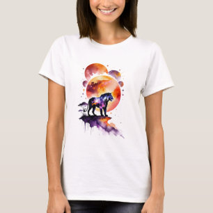 Galaxy Lioness T Shirt
