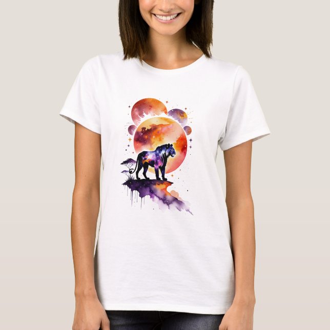 Galaxy Lioness T Shirt (Framsida)