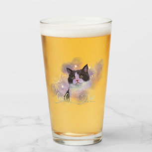 Galaxy Loely Cat Glass Glaskopp